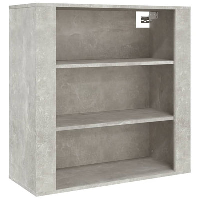 Seinäkaappi betoninharmaa 80x33x80 cm tekninen puu