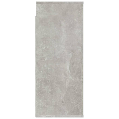 Seinäkaappi betoninharmaa 80x33x80 cm tekninen puu