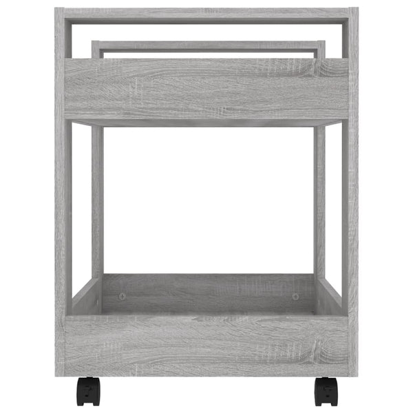 Harmaa työpöytävaunu Emerentia 60x45x60cm (puinen)
