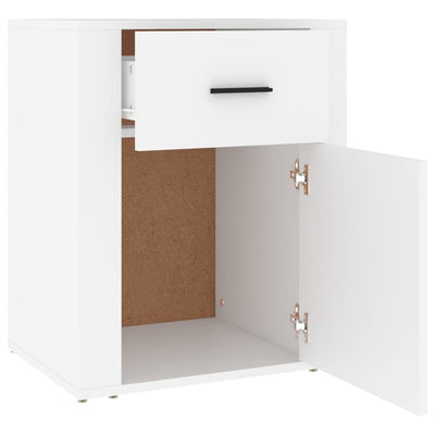 Valkoinen yöpöytä Sonoria 50x36x60cm (puinen)