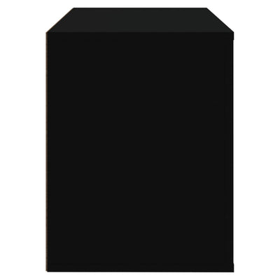 Kenkäkaappi musta 80x35x45 cm tekninen puu