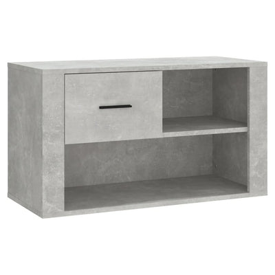 Kenkäkaappi betoninharmaa 80x35x45 cm tekninen puu