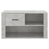 Kenkäkaappi betoninharmaa 80x35x45 cm tekninen puu