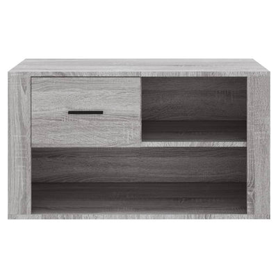 Kenkäkaappi harmaa Sonoma 80x35x45 cm tekninen puu