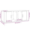 TV-taso ruskea tammi 100x35x40 cm tekninen puu