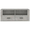 TV-taso betoninharmaa 100x35x40 cm tekninen puu