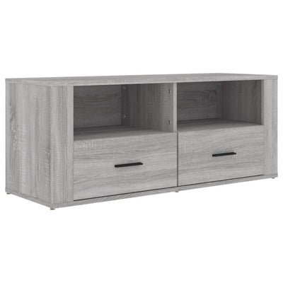 TV-taso harmaa Sonoma 100x35x40 cm tekninen puu