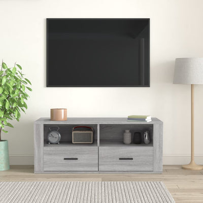 TV-taso harmaa Sonoma 100x35x40 cm tekninen puu