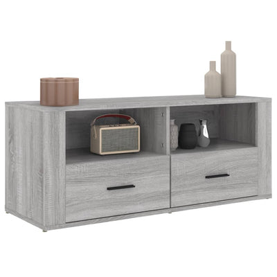TV-taso harmaa Sonoma 100x35x40 cm tekninen puu