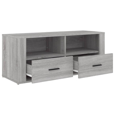 TV-taso harmaa Sonoma 100x35x40 cm tekninen puu