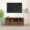 TV-taso ruskea tammi 100x35x40 cm tekninen puu