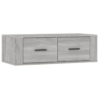 Seinä TV-taso harmaa Sonoma 80x36x25 cm tekninen puu