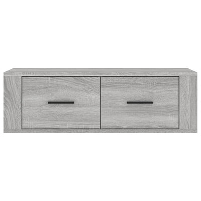 Seinä TV-taso harmaa Sonoma 80x36x25 cm tekninen puu