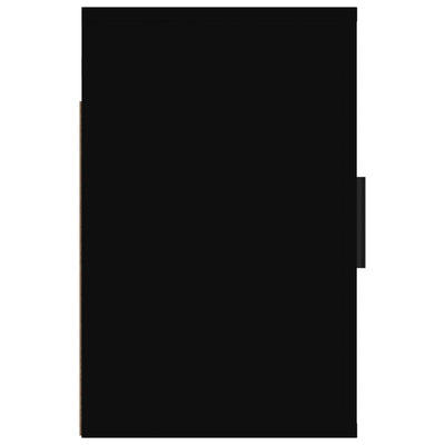 Musta seinäkiinnitettävät yöpöydät Monserrat 50x30x47cm (2 kpl)