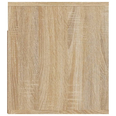 Seinäkiinnitettävät yöpöydät 2 kpl Sonoma-tammi 50x36x40 cm
