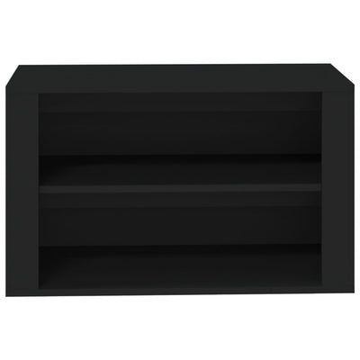 Kenkäteline musta 75x35x45 cm tekninen puu