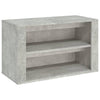 Kenkäteline betoninharmaa 75x35x45 cm tekninen puu