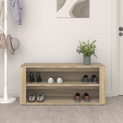 Kenkäteline Sonoma-tammi 100x35x45 cm tekninen puu