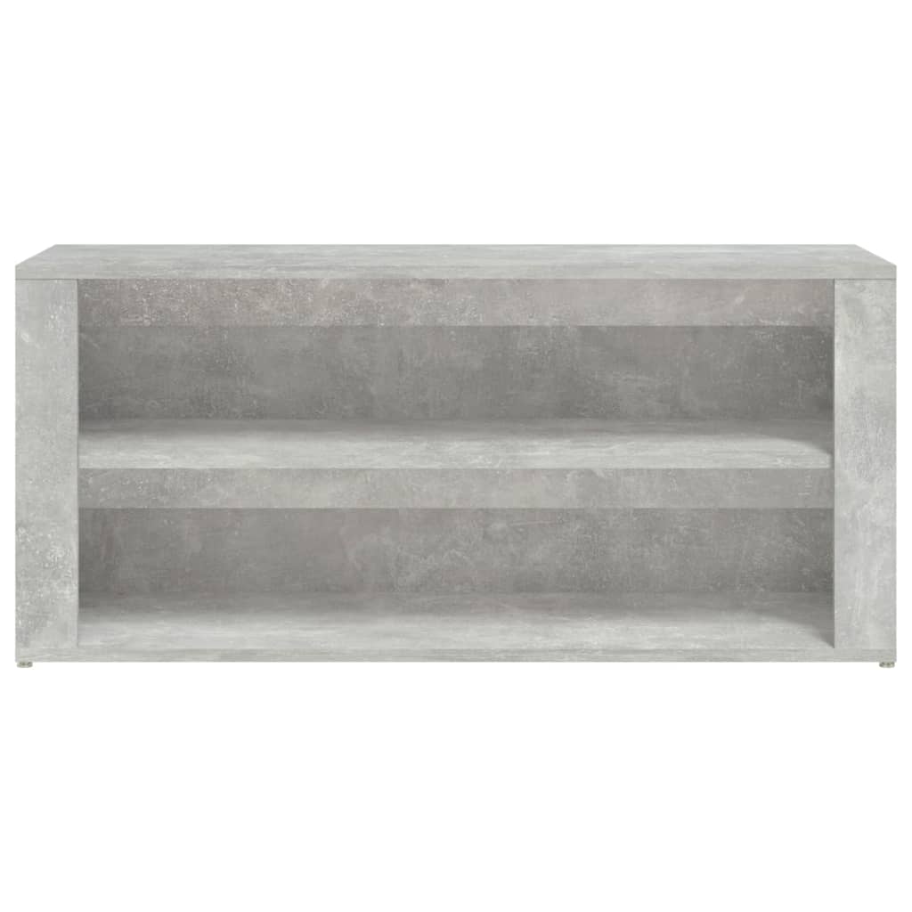 Betoninharmaa kenkäteline Hore 100x35x45cm (puinen)
