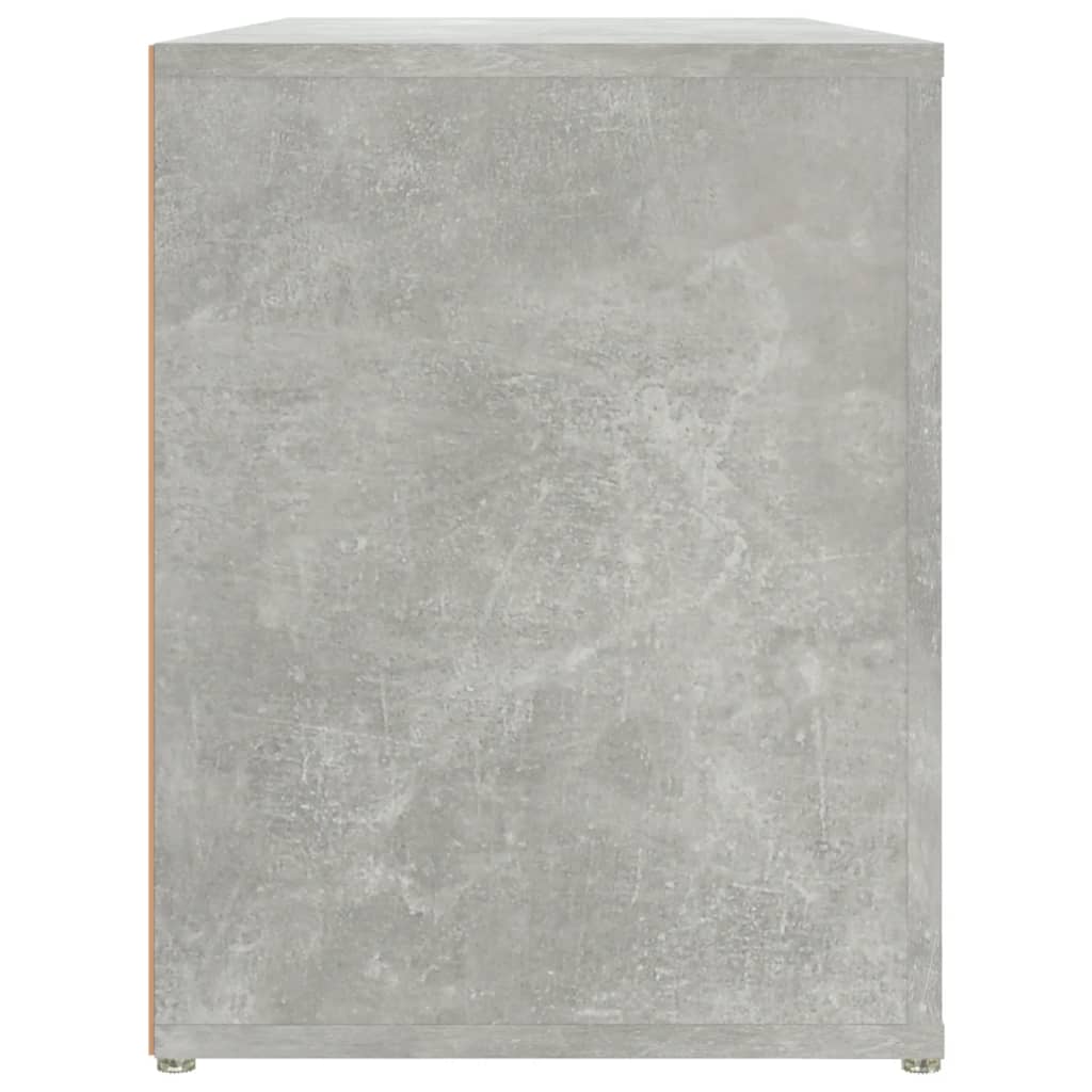 Betoninharmaa kenkäteline Hore 100x35x45cm (puinen)