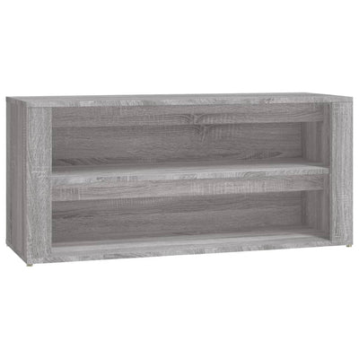 Kenkäteline harmaa Sonoma 100x35x45 cm tekninen puu
