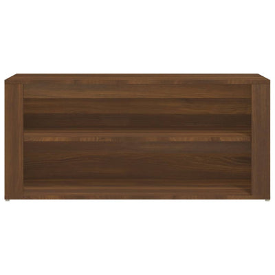 Kenkäteline ruskea tammi 100x35x45 cm tekninen puu