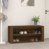 Kenkäteline ruskea tammi 100x35x45 cm tekninen puu