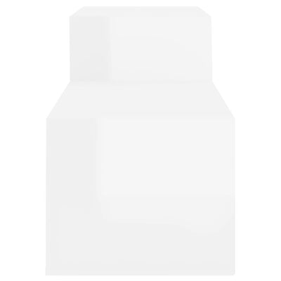 Valkoinen kenkäkaappi Partiu 150x35x45cm (korkeakiilto, puinen)