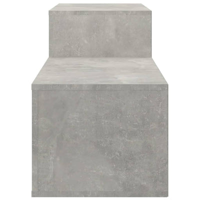 Kenkäkaappi betoninharmaa 150x35x45 cm tekninen puu