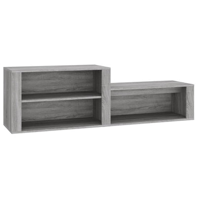 Kenkäkaappi harmaa Sonoma 150x35x45 cm tekninen puu