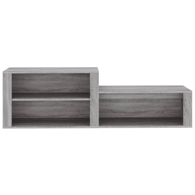 Kenkäkaappi harmaa Sonoma 150x35x45 cm tekninen puu