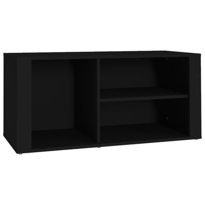 Kenkäkaappi musta 100x35x45 cm tekninen puu