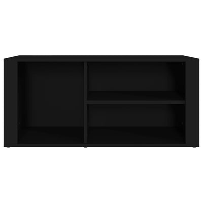 Kenkäkaappi musta 100x35x45 cm tekninen puu