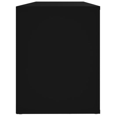 Kenkäkaappi musta 100x35x45 cm tekninen puu