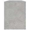 Kenkäkaappi betoninharmaa 100x35x45 cm tekninen puu