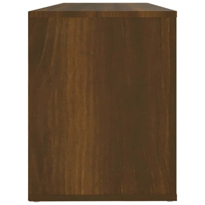 Kenkäkaappi ruskea tammi 100x35x45 cm tekninen puu