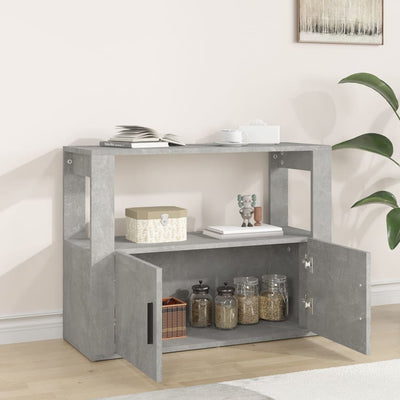 Senkki betoninharmaa 80x30x60 cm tekninen puu