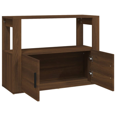 Senkki ruskea tammi 80x30x60 cm tekninen puu