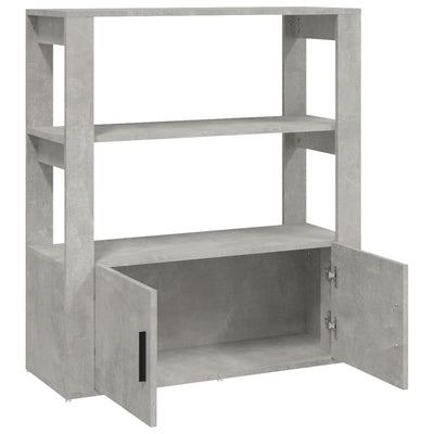 Senkki betoninharmaa 80x30x90 cm tekninen puu