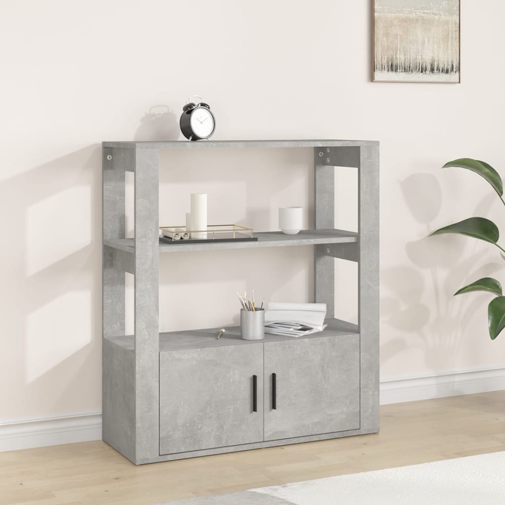 Betoninharmaa senkki Aliont 80x30x90cm (puinen)