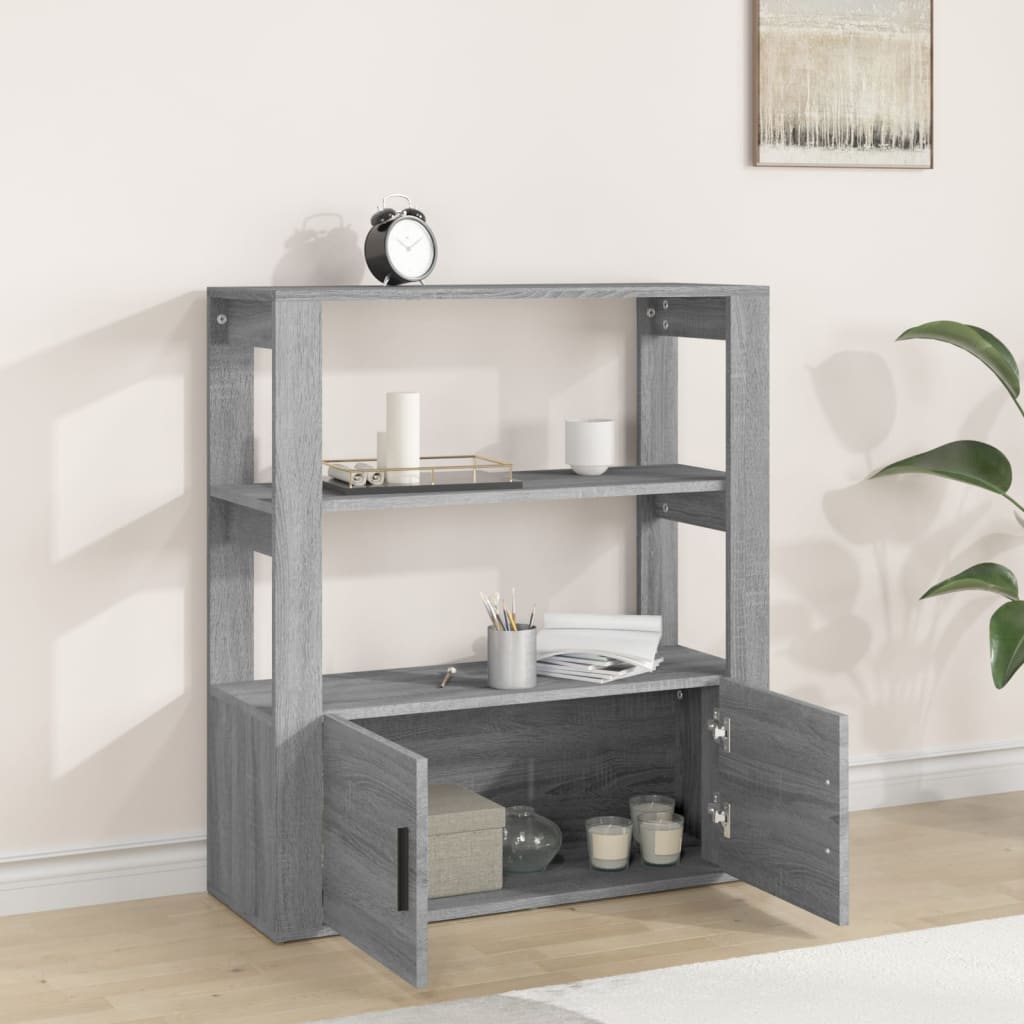 Harmaa senkki Aliont 80x30x90cm (puinen)