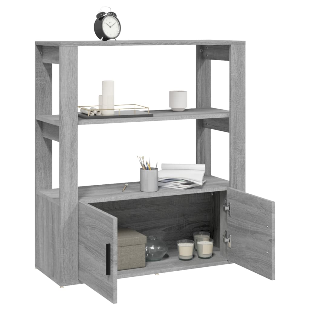 Harmaa senkki Aliont 80x30x90cm (puinen)