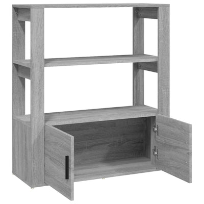 Senkki harmaa Sonoma 80x30x90 cm tekninen puu