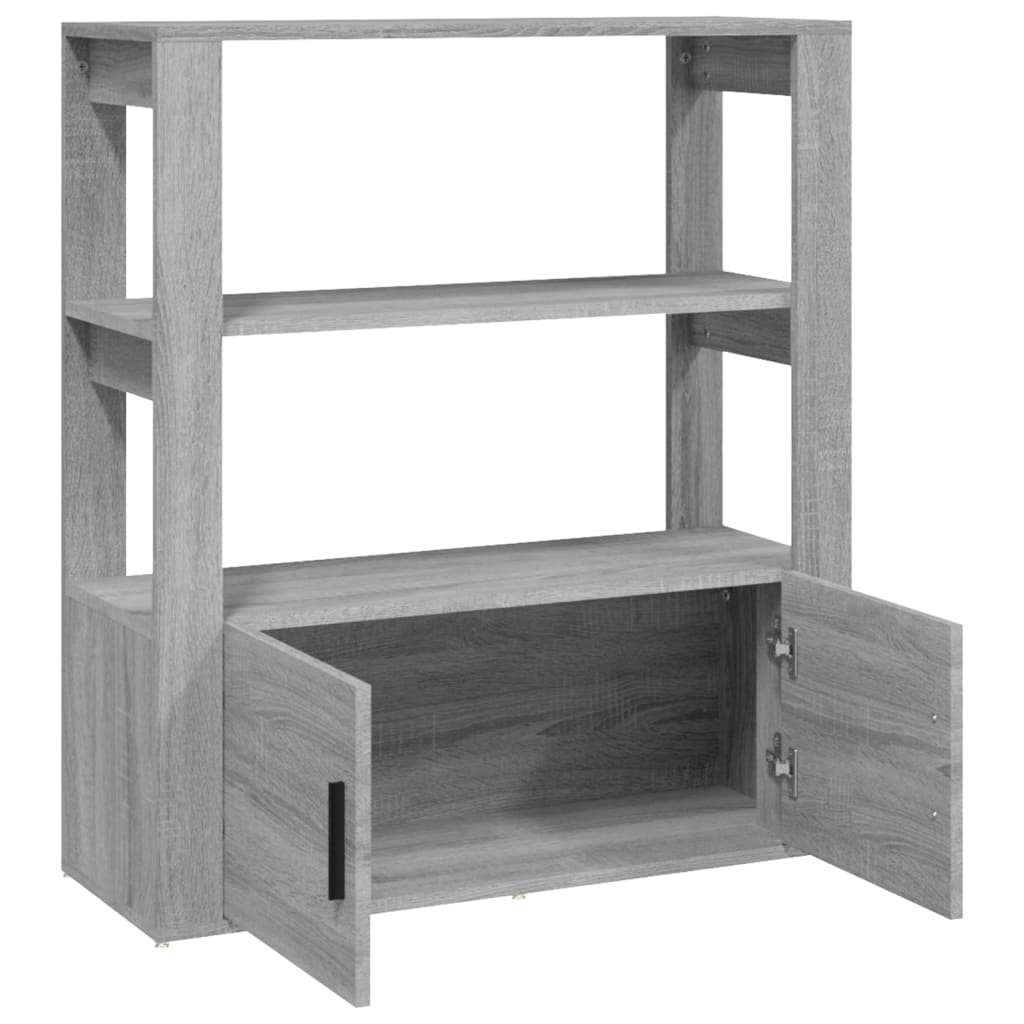 Harmaa senkki Aliont 80x30x90cm (puinen)