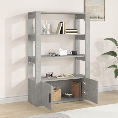 Senkki betoninharmaa 80x30x119,5 cm tekninen puu