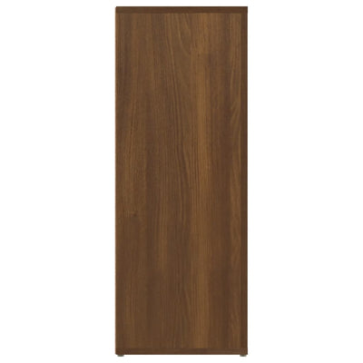 Senkki ruskea tammi 80x30x80 cm tekninen puu