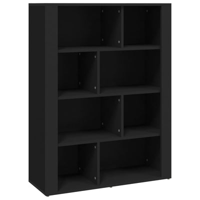 Senkki musta 80x30x106 cm tekninen puu