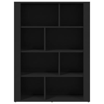 Senkki musta 80x30x106 cm tekninen puu