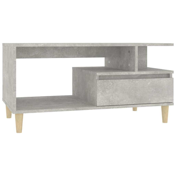 Sohvapöytä betoninharmaa 90x49x45 cm tekninen puu