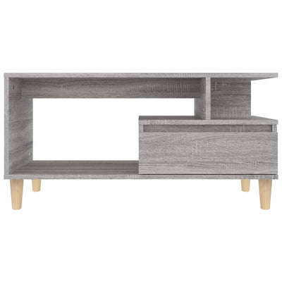 Sohvapöytä harmaa Sonoma 90x49x45 cm tekninen puu